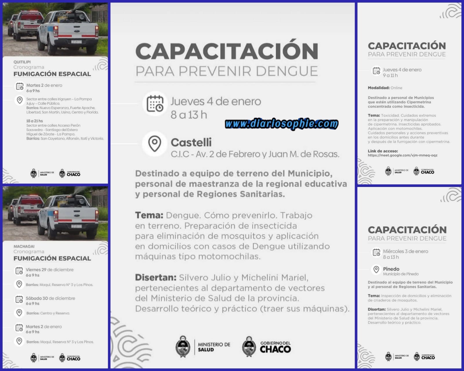 EL GOBIERNO FORTALECE EL PLAN DE LUCHA CONTRA EL DENGUE CON CAPACITACIONES Y TRABAJO TERRITORIAL 