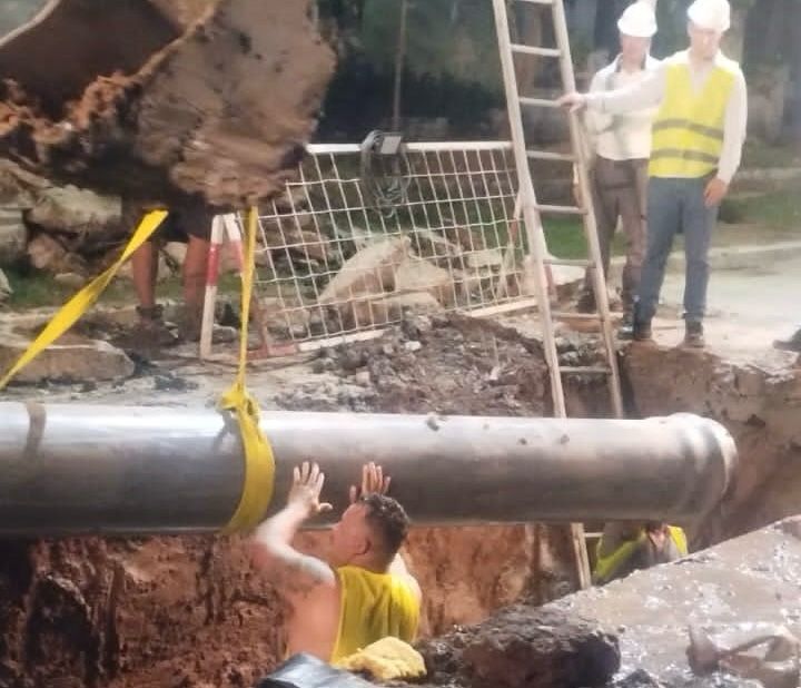 TRABAJO CONJUNTO ENTRE SAMEEP Y EL MUNICIPIO DE LAS PALMAS PERMITIÓ RESTABLECER EL SERVICIO DE AGUA POTABLE