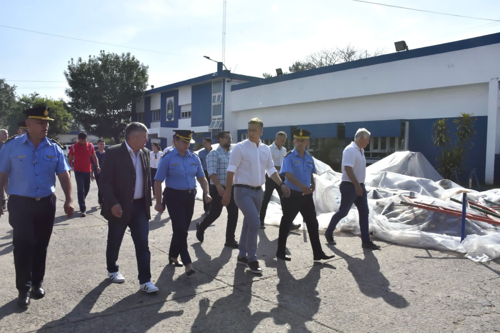 ZDERO RECORRIÓ LAS OBRAS DE REFACCIÓN DE LA ESCUELA DE POLICÍA