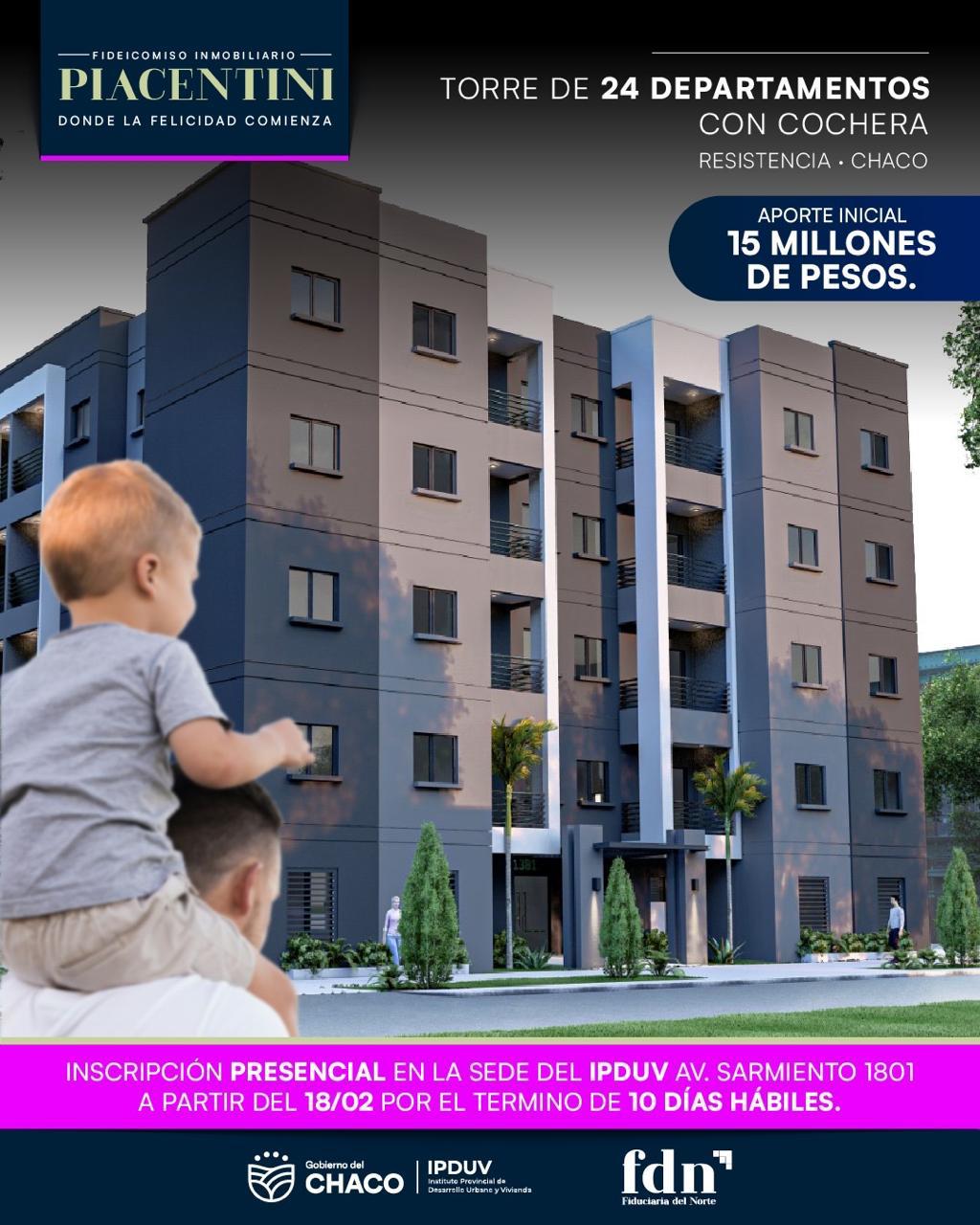 EL IPDUV Y FIDUCIARIA DEL NORTE LANZAN EL FIDEICOMISO INMOBILIARIO PIACENTINI