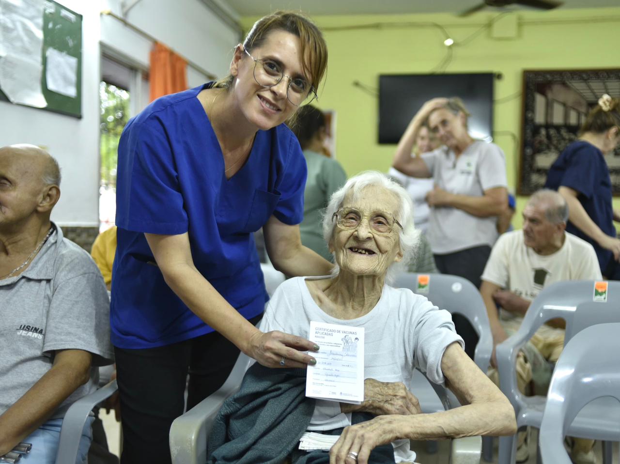 QUITILIPI: SALUD REALIZÓ EL LANZAMIENTO SIMULTÁNEO DE LA CAMPAÑA DE VACUNACIÓN ANTIGRIPAL DESDE LA RESIDENCIA DE ADULTOS MAYORES