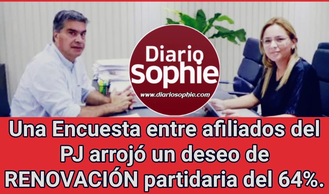 Una encuesta entre afiliados del PJ arrojó un deseo de renovación partidaria del 64%.