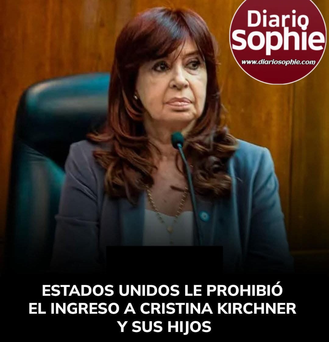 DONALD TRUMP SANCIONÓ POR CORRUPCIÓN A CRISTINA KIRCHNER 🇺🇸🚫