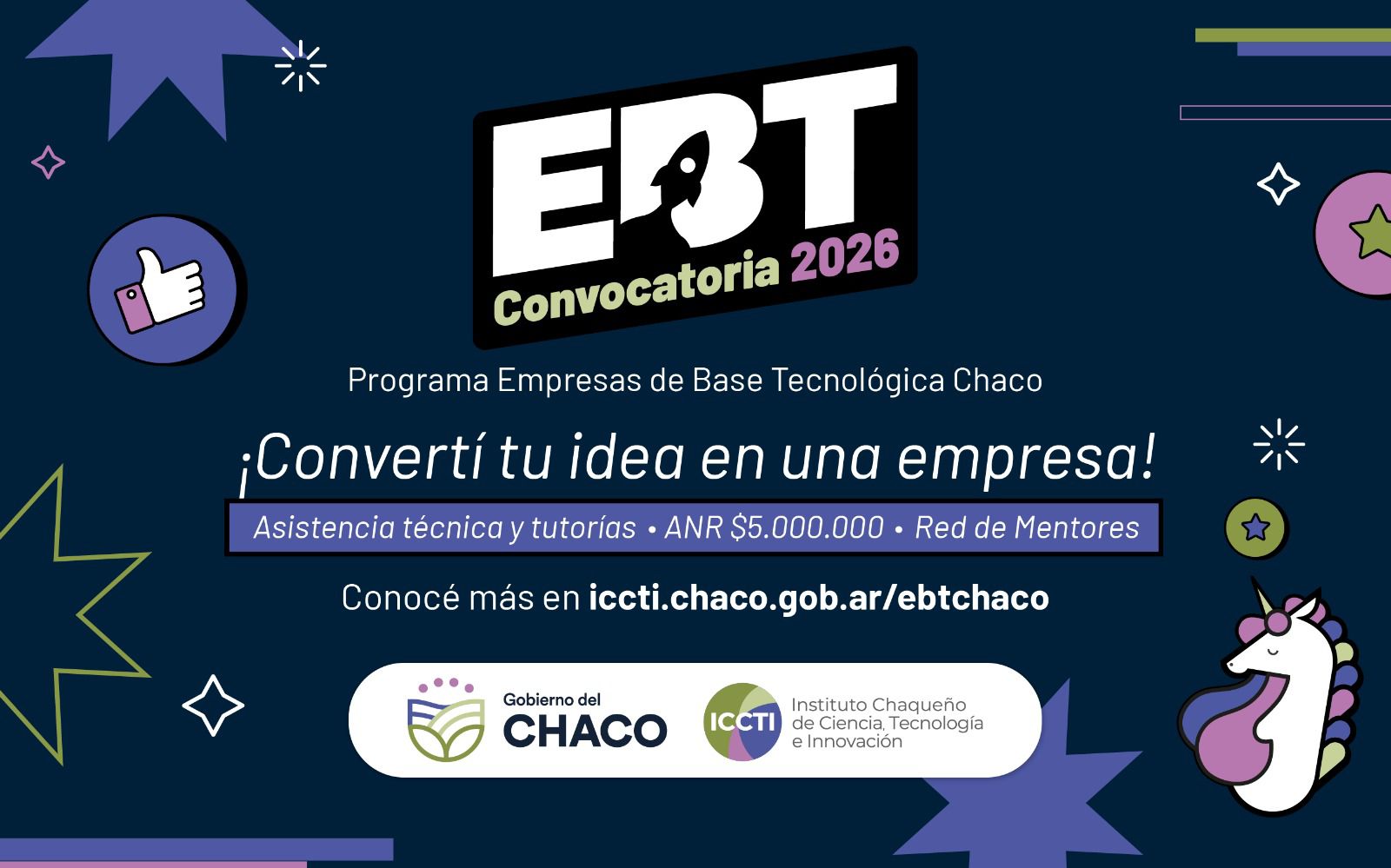 EL GOBIERNO DEL CHACO LANZA UNA NUEVA EDICI&Oacute;N DEL PROGRAMA EBT PARA IMPULSAR EMPRENDIMIENTOS TECNOL&Oacute;GICOS