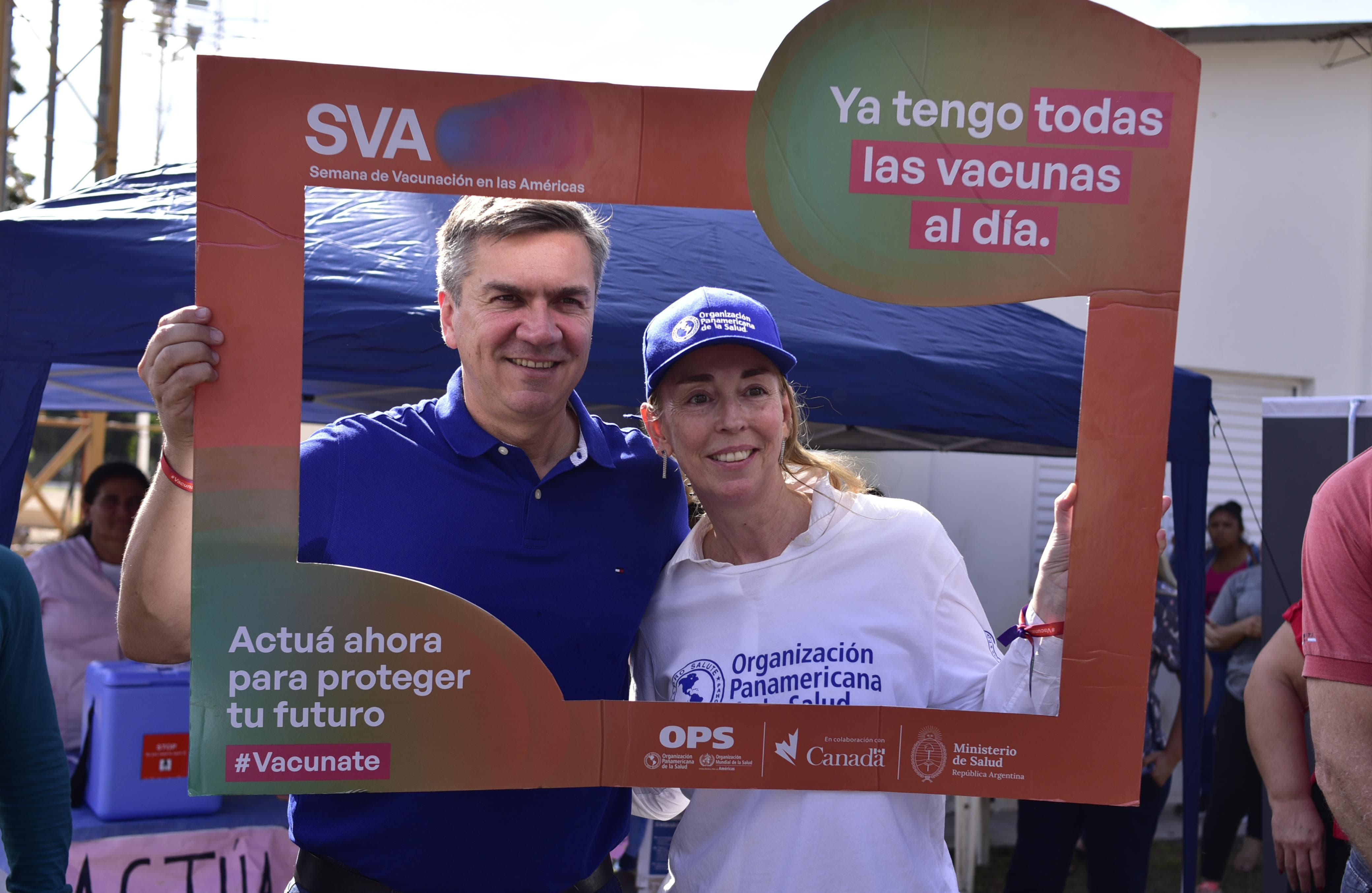 MIRAFLORES: EL GOBERNADOR  ACOMPAÑÓ LA JORNADA DE CIERRE DE LA CAMPAÑA DE VACUNACIÓN EN LAS AMÉRICAS
