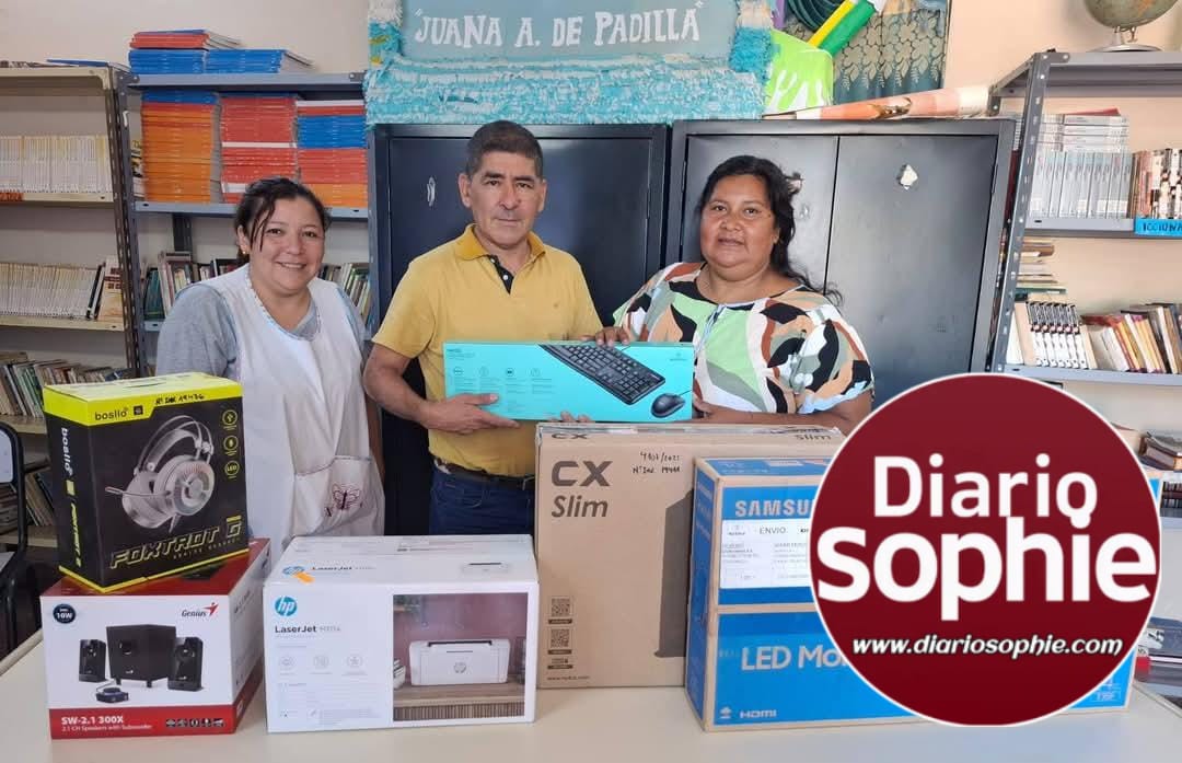 Histórico: Biblioteca Pública de Fuerte Esperanza Recibe Importante Donación Tecnológica, luego de Años sin Respuesta a los constantes pedidos.
