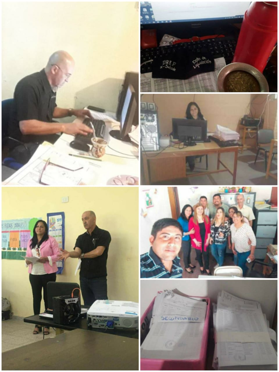 El equipo de la Subsede Educativa Fuerte Esperanza con guardia mínima liquidó sueldos, tarea indispensable en tiempos de cuarentena