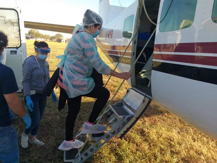 Un bebé de 16 días fue trasladado en un avión sanitario desde Castelli hacia Resistencia