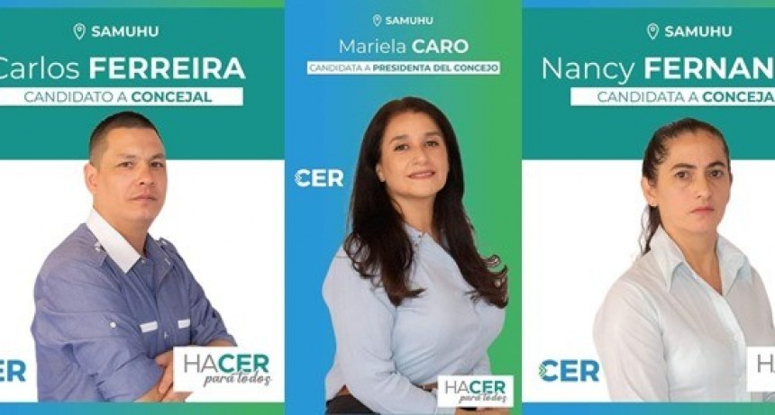 Samuhú: El CER presentó sus precandidatos 2023