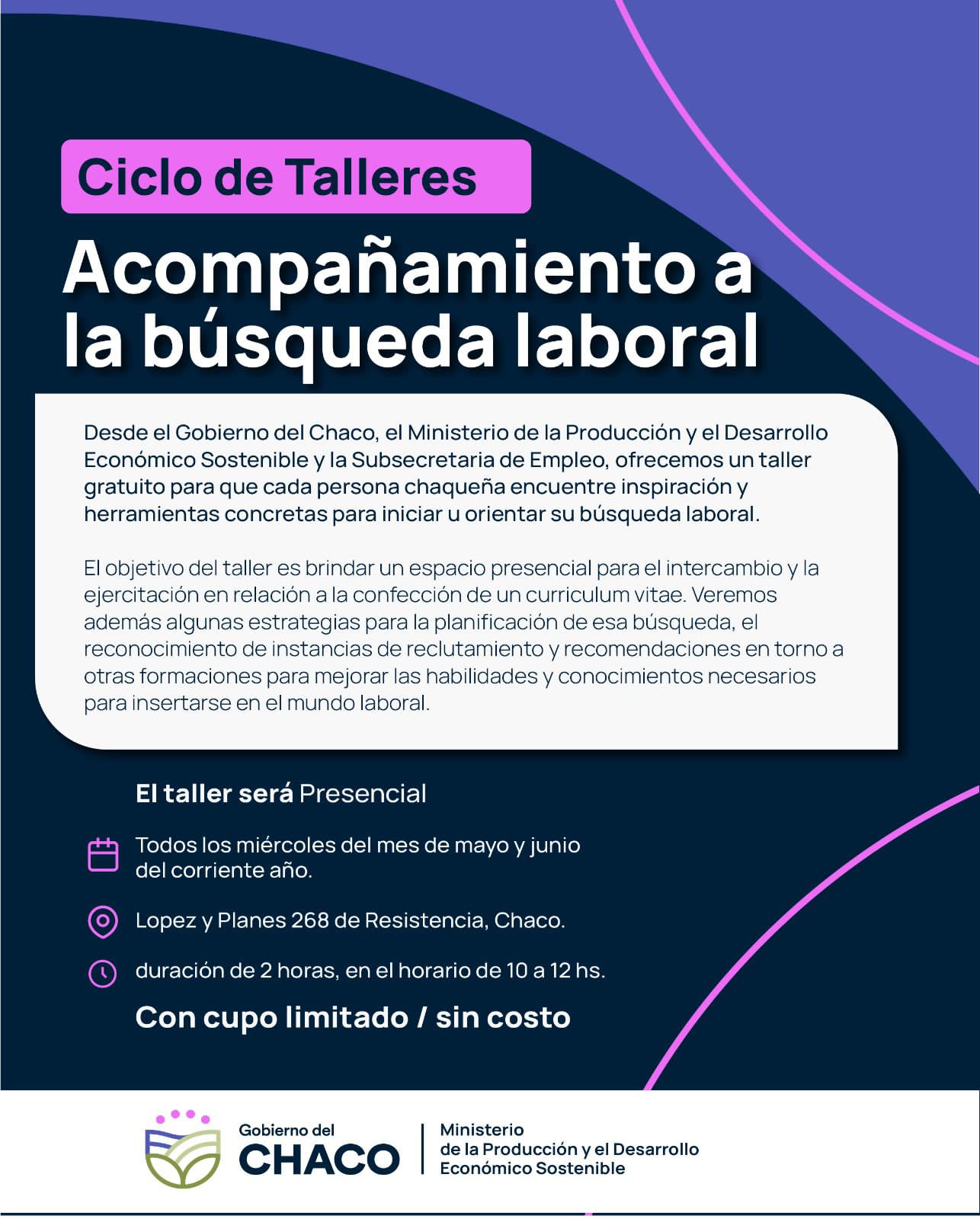 PRODUCCION BRINDA ACOMPAÑAMIENTO A LA BÚSQUEDA LABORAL