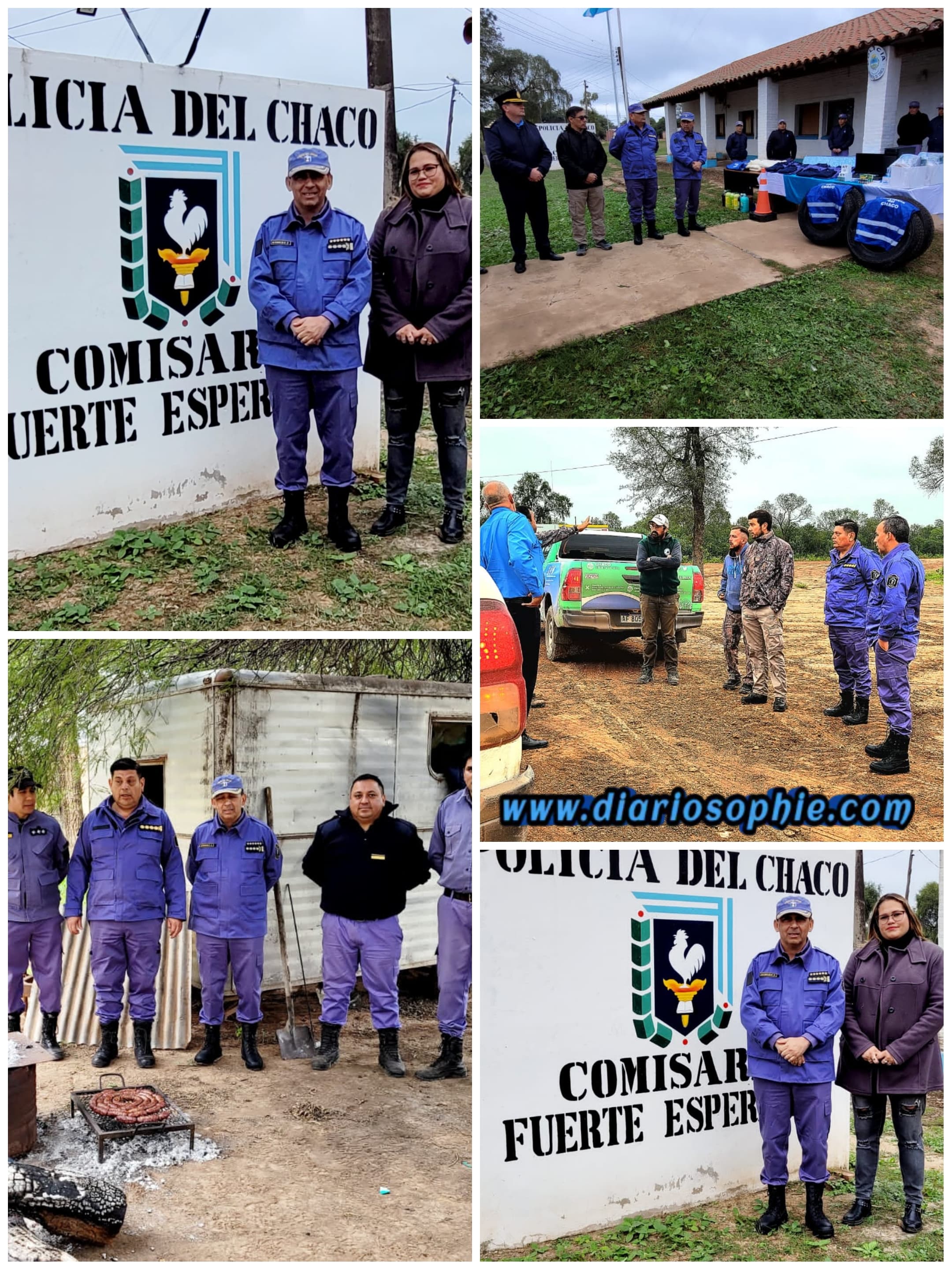 FUERTE ESPERANZA: JEFATURA DE POLICIA DE CHACO HIZO ENTREGA DE EQUIPOS Y ELEMENTOS EN LA LOCALIDAD.