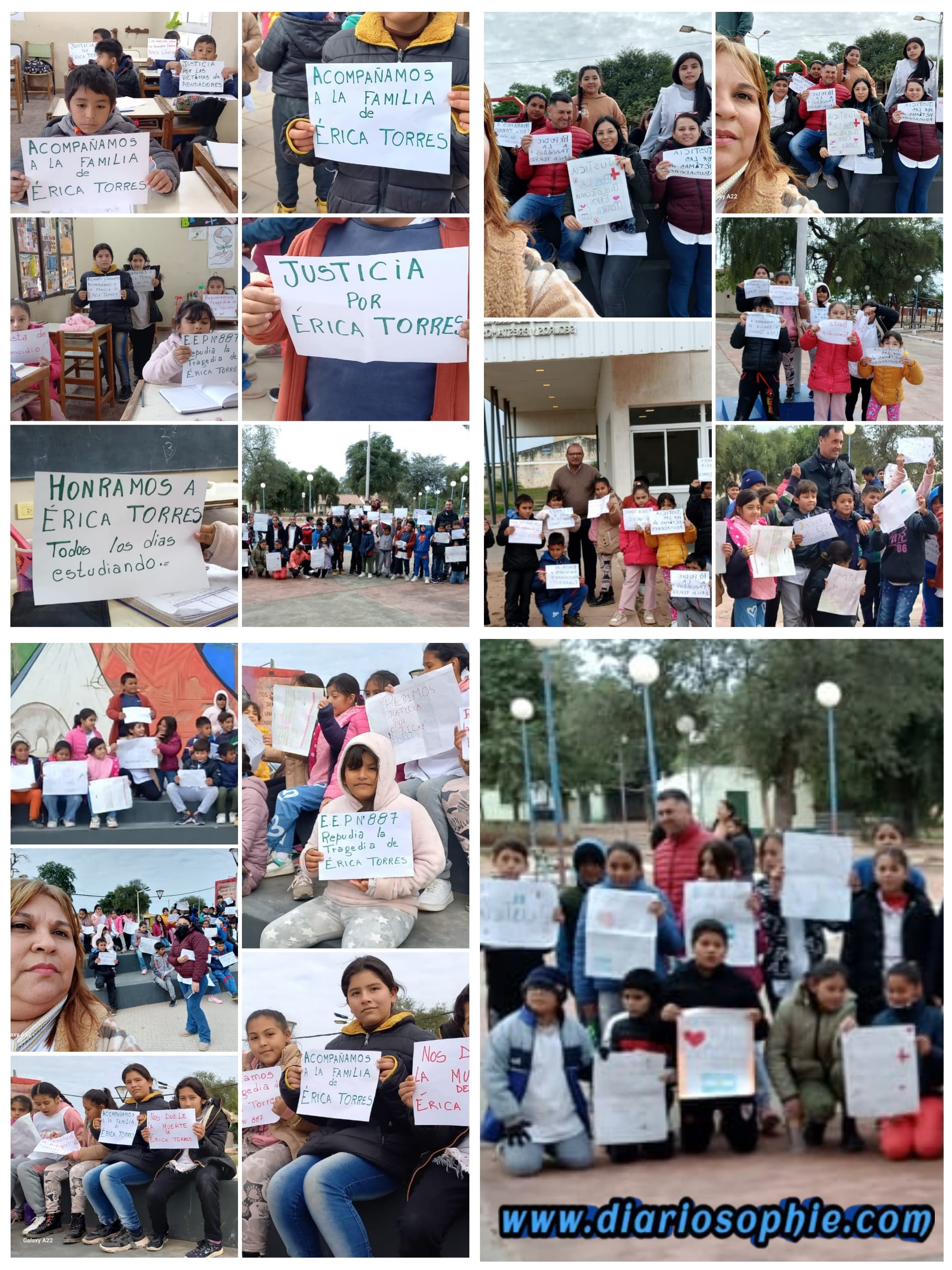 Fuerte Esperanza: Docentes y Estudiantes de la 887 marcharon por Erica Torres.