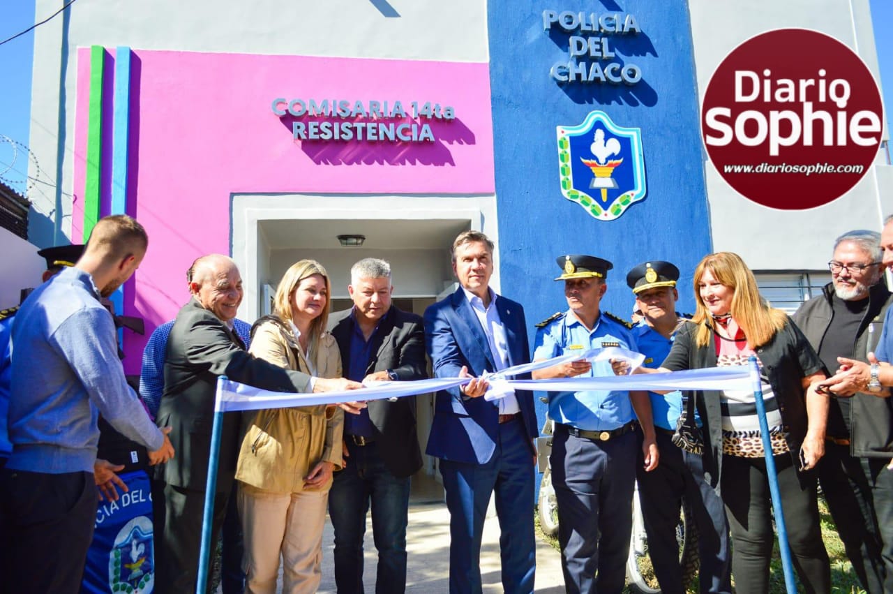 NUEVA COMISARÍA EN RESISTENCIA: “EL DESAFÍO ES GARANTIZAR MÁS SEGURIDAD PARA QUE LA GENTE VIVA TRANQUILA”, DIJO EL GOBERNADOR
