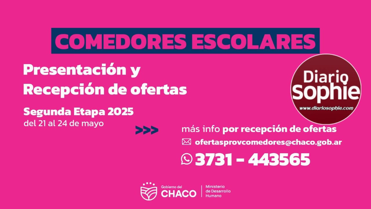 SEGUNDA ETAPA 2025: PRESENTACIÓN DE OFERTAS PARA COMEDORES ESCOLARES