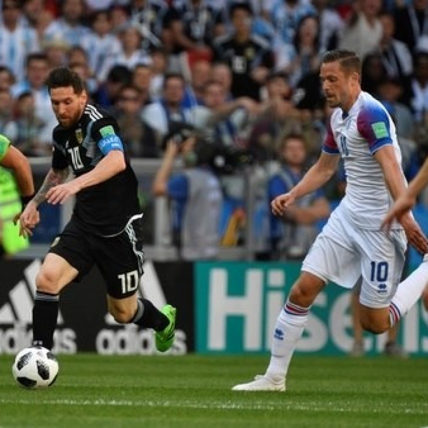 Argentina decepcionó en su debut mundialista: empató 1-1 con Islandia y le atajaron un penal a Lionel Messi