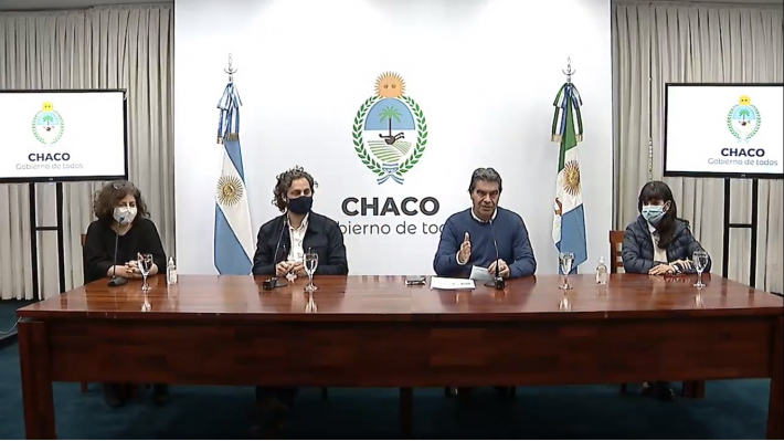 El gobernador Capitanich recibió al equipo de nación para trabajar contra el coronavirus