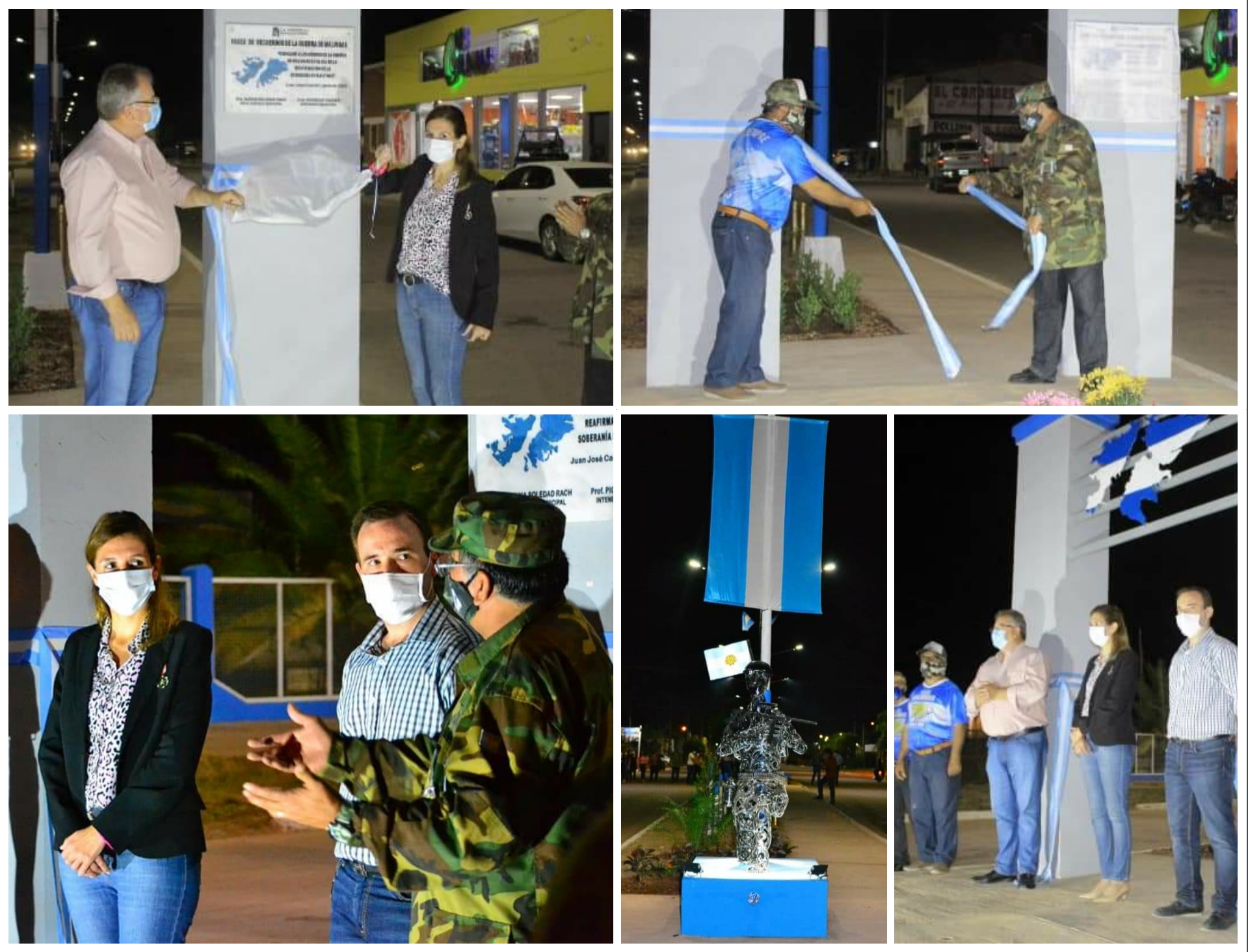 EL INTENDENTE SANDER INAUGURÓ EL PASEO DE RECUERDO DE LA GUERRA DE MALVINAS 