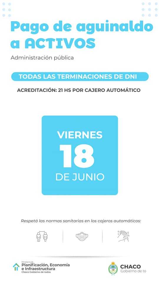 Aguinaldo: el 17 y 18 se abona a los agentes de la administración pública provincial