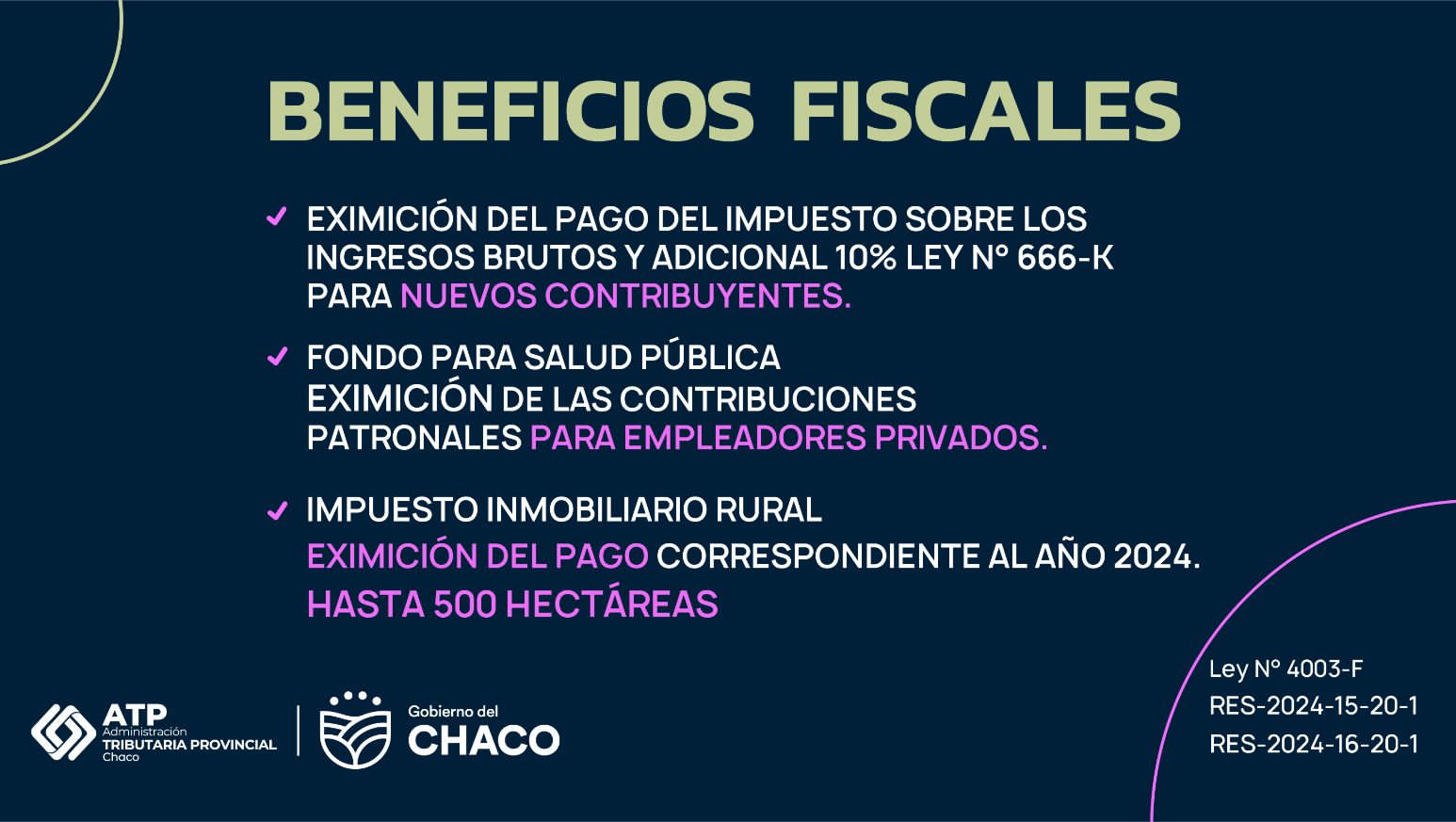 LA ADMINISTRACIÓN TRIBUTARIA PROVINCIAL INFORMA NUEVOS BENEFICIOS PARA CONTRIBUYENTES