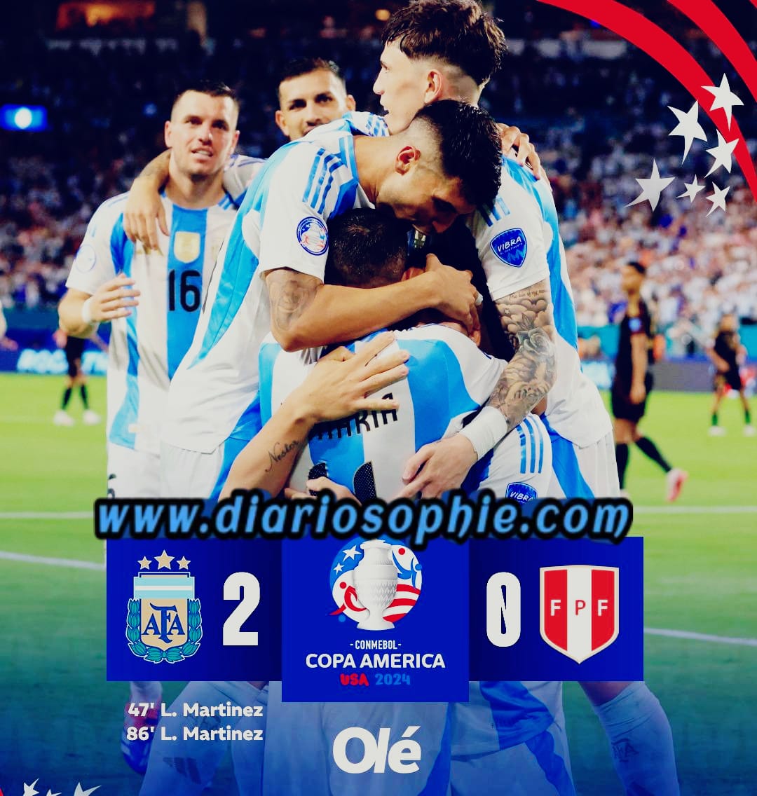 ¡Argentina vence a Perú con autoridad en la Copa América 2024!