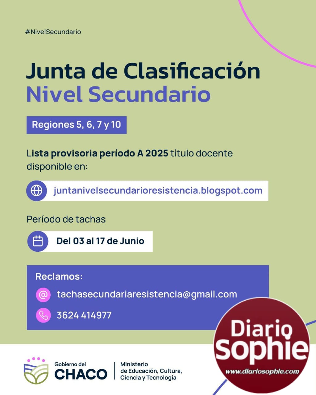NIVEL SECUNDARIO: ESTÁ DISPONIBLE LA LISTA PROVISORIA, PERIODO A TÍTULO DOCENTE