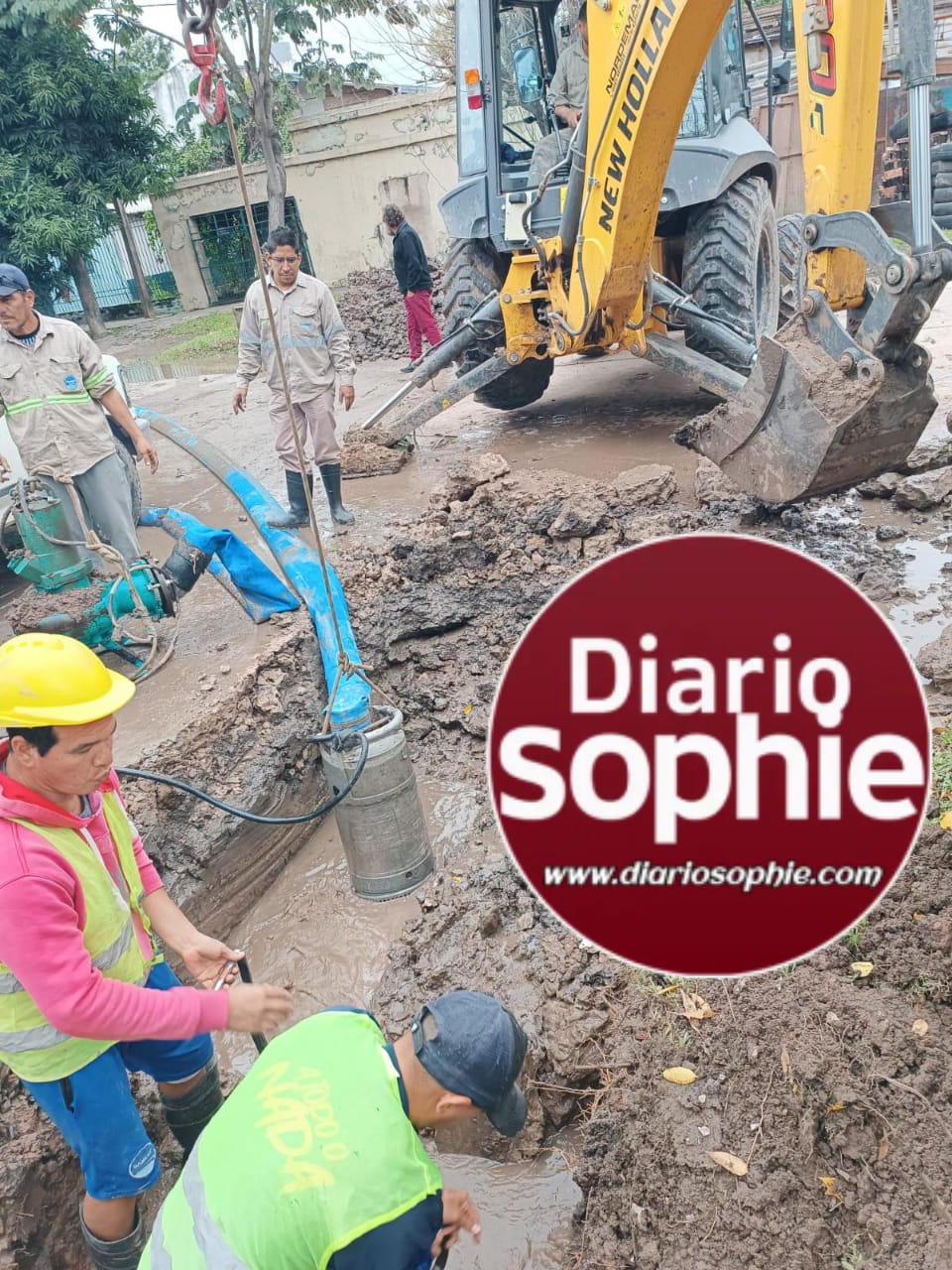 SAMEEP REPARÓ LA ROTURA DE CAÑERÍA QUE AFECTABA AL SERVICIO DE AGUA POTABLE EN LA LIGURIA