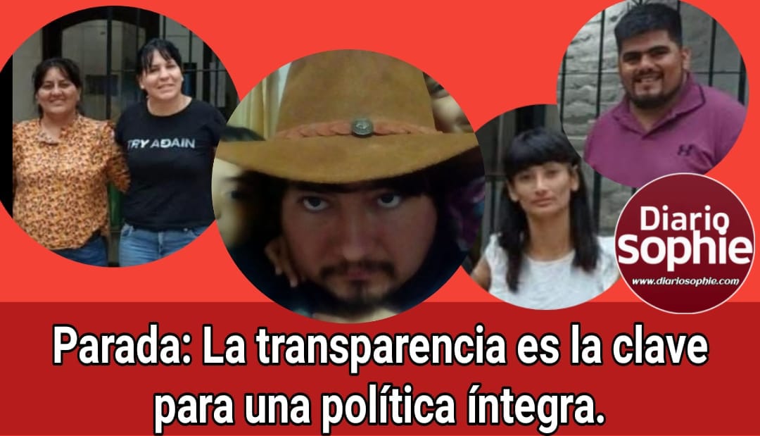 Parada: La transparencia es la clave para una política íntegra.