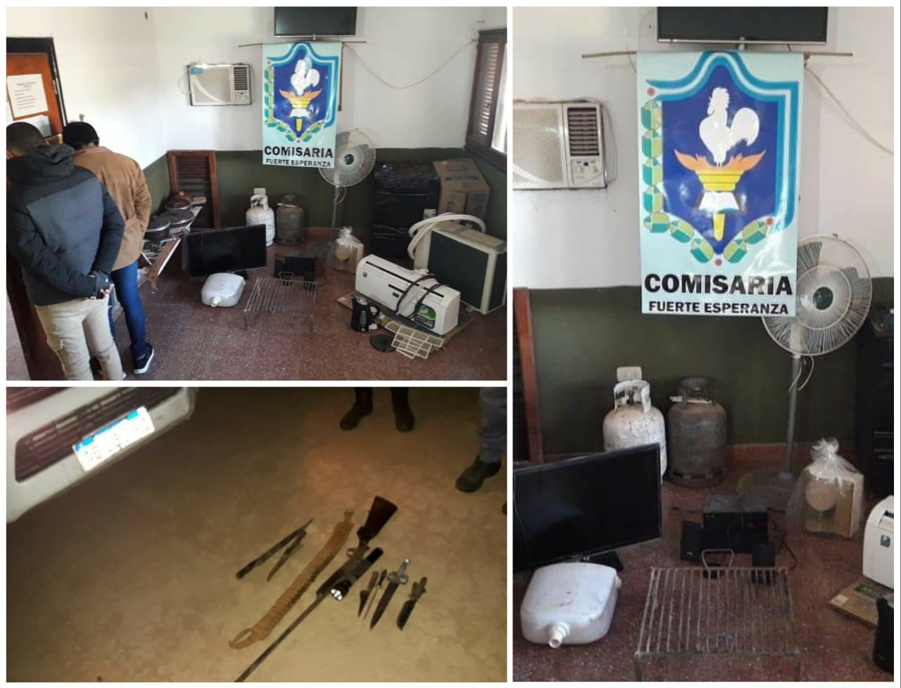 FUERTE ESPERANZA: POLICÍA ATRAPÓ RATONES Y RECUPERÓ ELEMENTOS ROBADOS