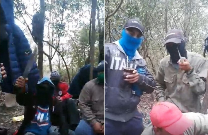 Investigan a once personas tras la difusión de un video donde amenazan con cuchillos a un periodista