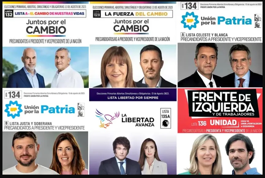 Estas son todas las boletas que encontrarán los chaqueños en las PASO nacionales del 13 de agosto