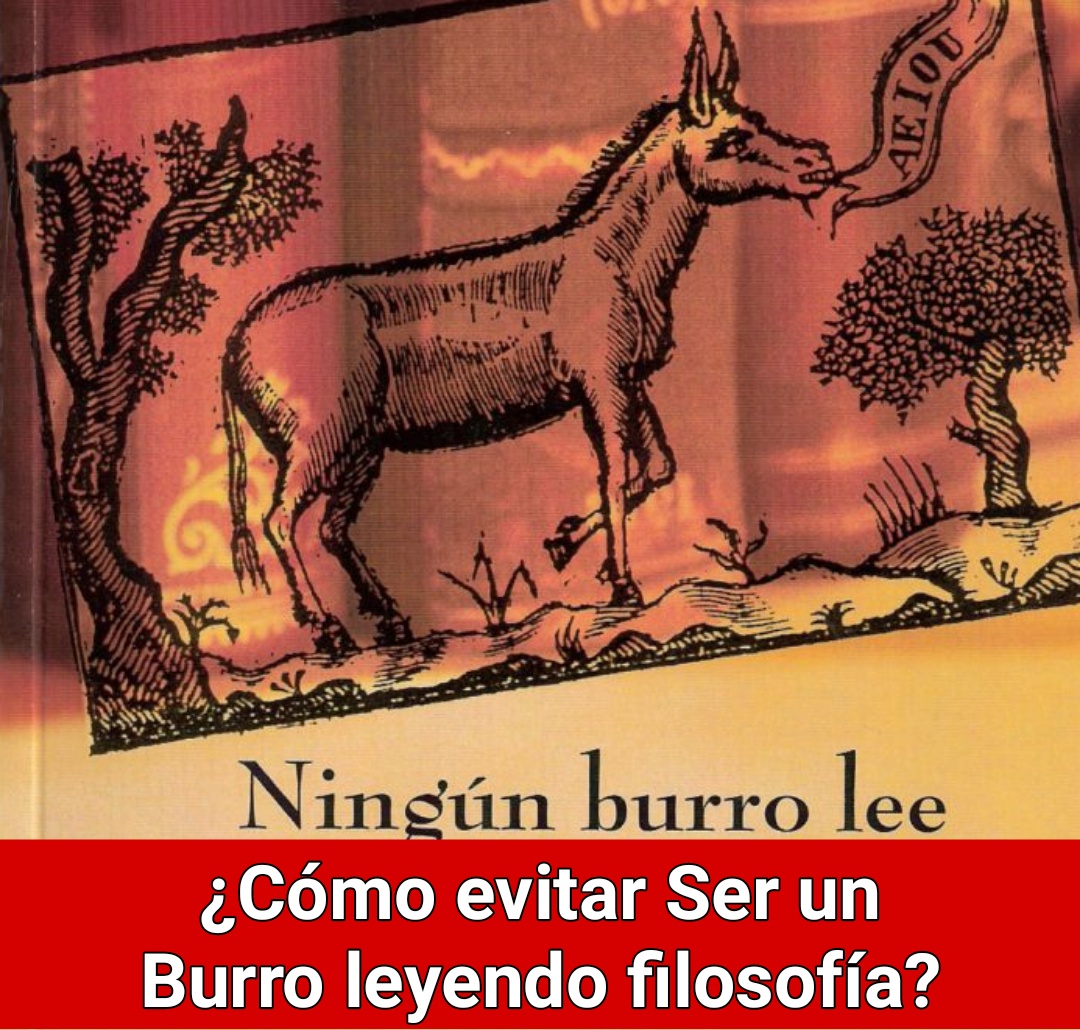 ¿Cómo evitar Ser un Burro leyendo filosofía?