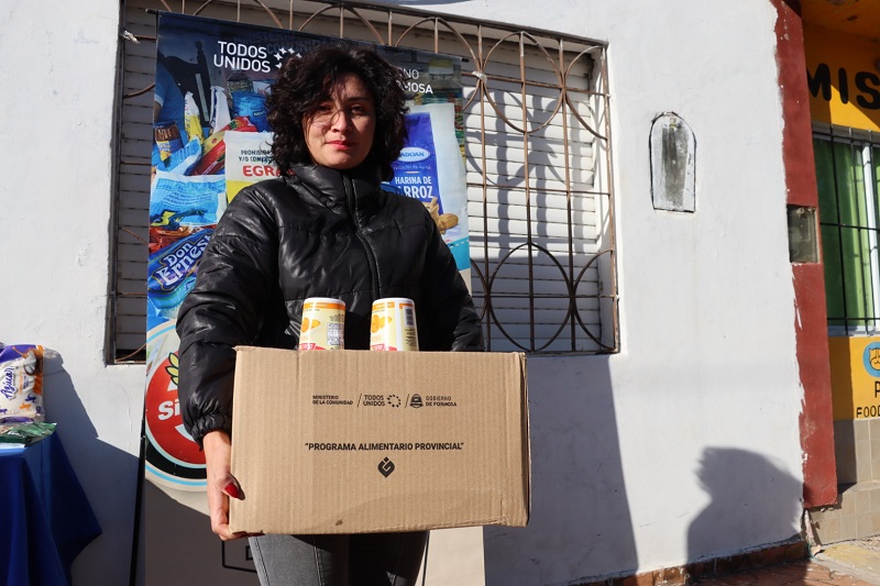 Entregaron cajas alimentarias a celíacos.