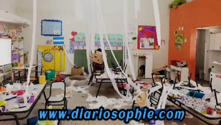 Vandalismo en el Jardín de Infantes N° 215 