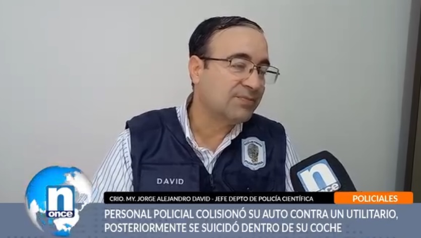 Confirman que agente de policía se suicidó tras protagonizar accidente de tránsito.
