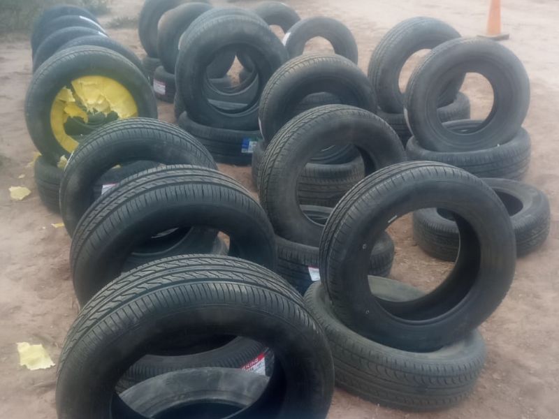 Secuestran más de 60 cubiertas sin aval aduanero en Fuerte Esperanza