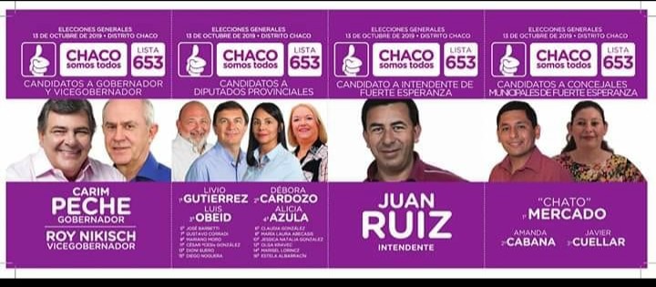 Fuerte Esperanza: Chaco Somos Todo presentó su boleta.