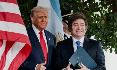 TRUMP DECLARÓ SU TOTAL APOYO A MILEI: 