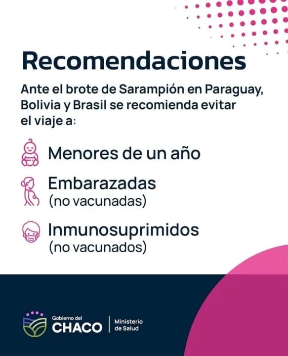 CHACO INTENSIFICA LA VACUNACIÓN CONTRA SARAMPIÓN Y FIEBRE AMARILLA ANTE RIESGO REGIONAL.