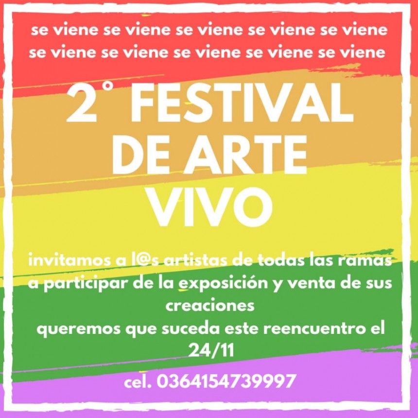Convocatoria al Segundo Festival del Arte Vivo