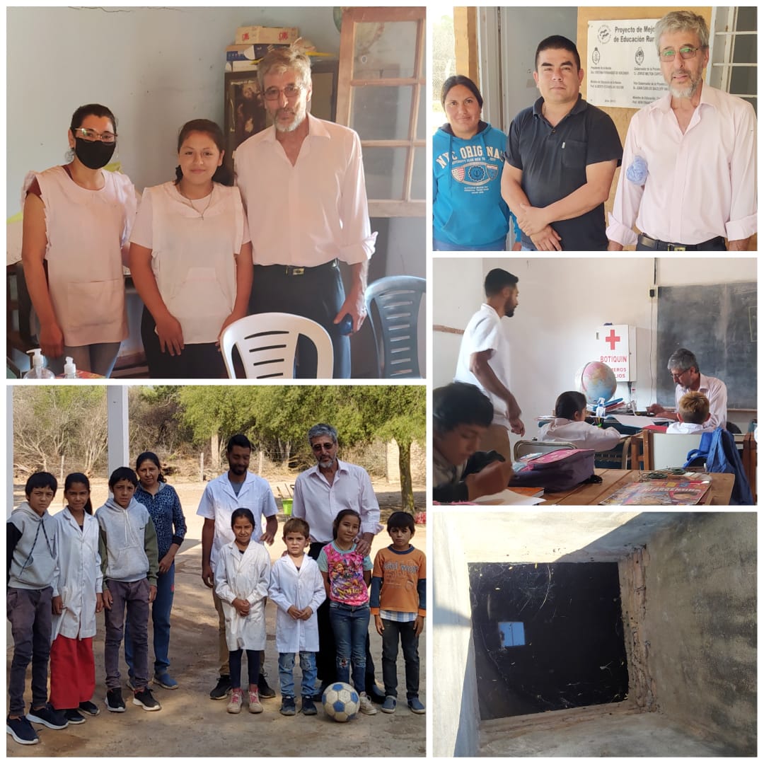 El Director de la EEP N° 887 visitó las Escuelas Anexos e hizo entrega de Donaciones de la Policía Federal Argentina.