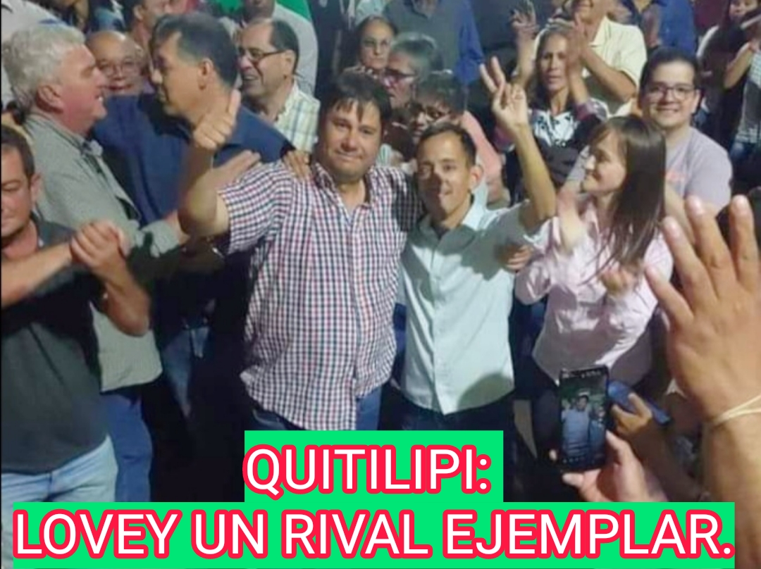 QUITILIPI: LOVEY UN RIVAL EJEMPLAR.