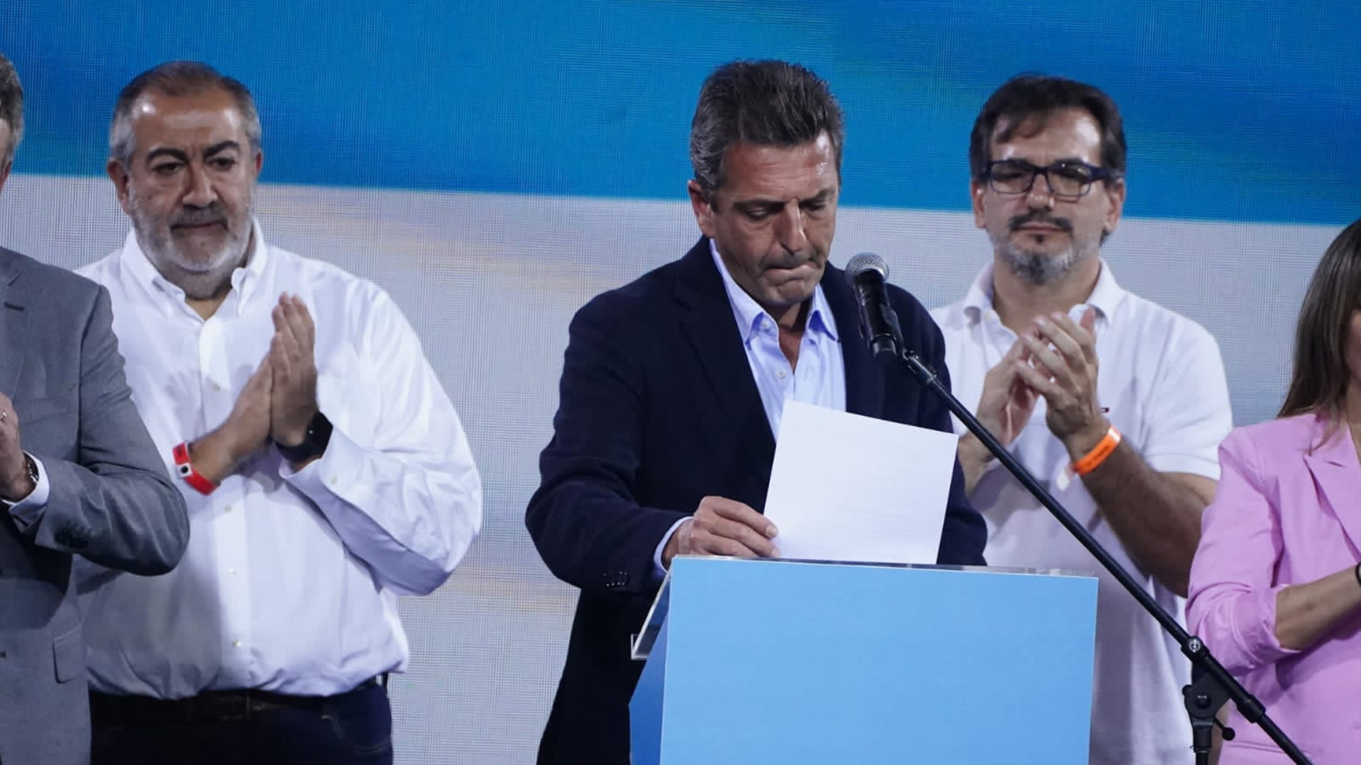 Sergio Massa reconoció la derrota