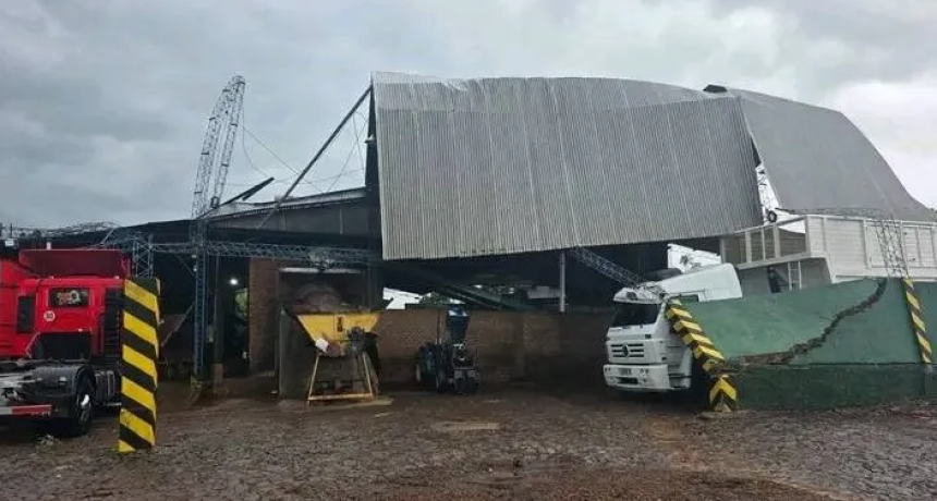 FEROZ TEMPORAL EN EL NORTE DE MISIONES, EL SUR DE BRASIL Y PARAGUAY: LLUVAS Y DESTROZOS