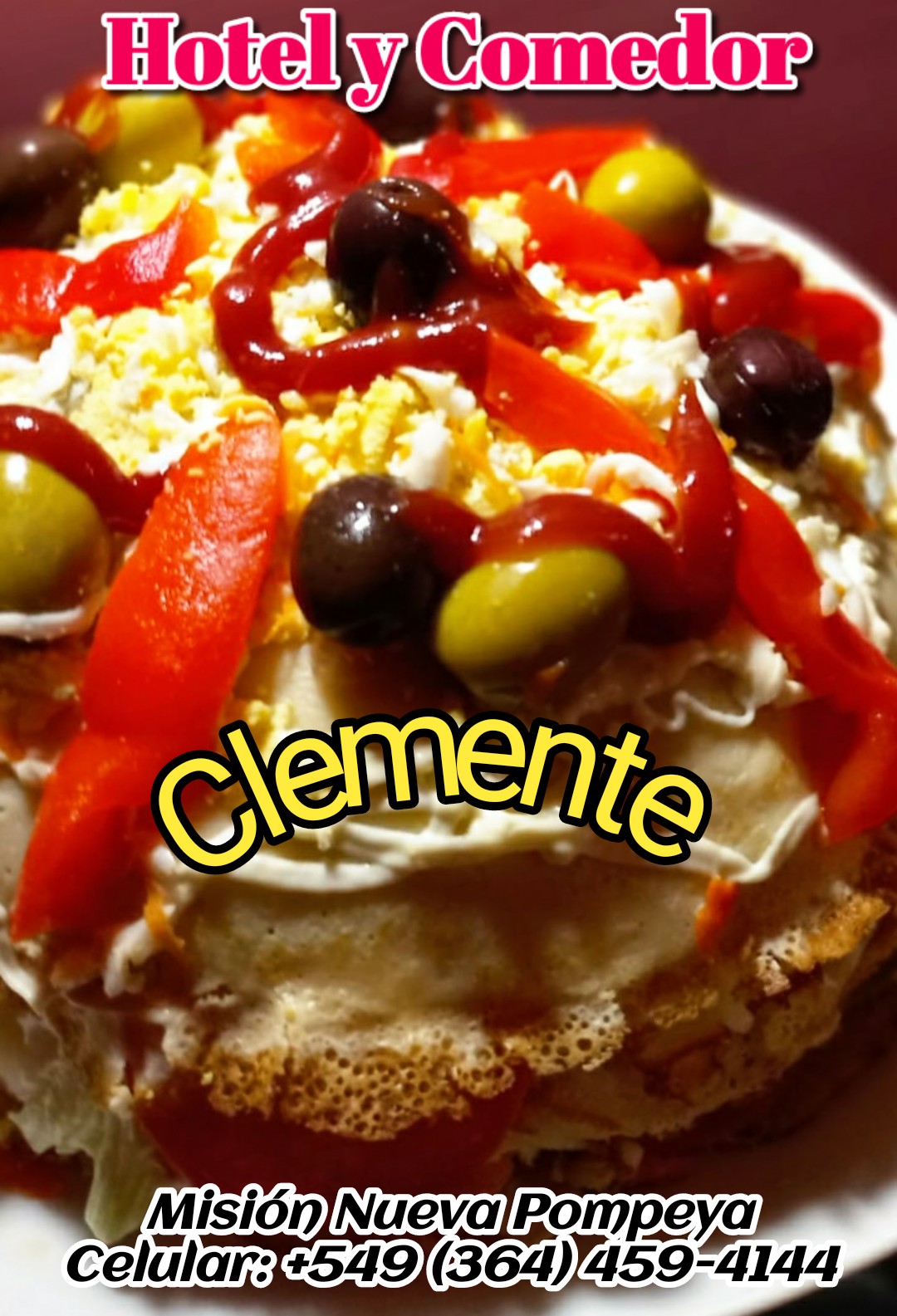 Hotel y Comedor Clemente les desea un Felíz Año Nuevo.