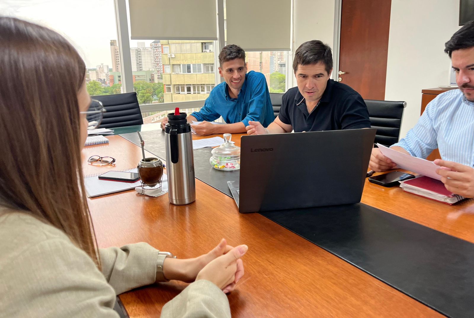 EL MINISTRO DE LA PRODUCCIÓN, HERNÁN HALAVACS EN TERRITORIO, JUNTO A PRODUCTORES, INTENDENTES Y A LA FIDUCIARIA DEL NORTE