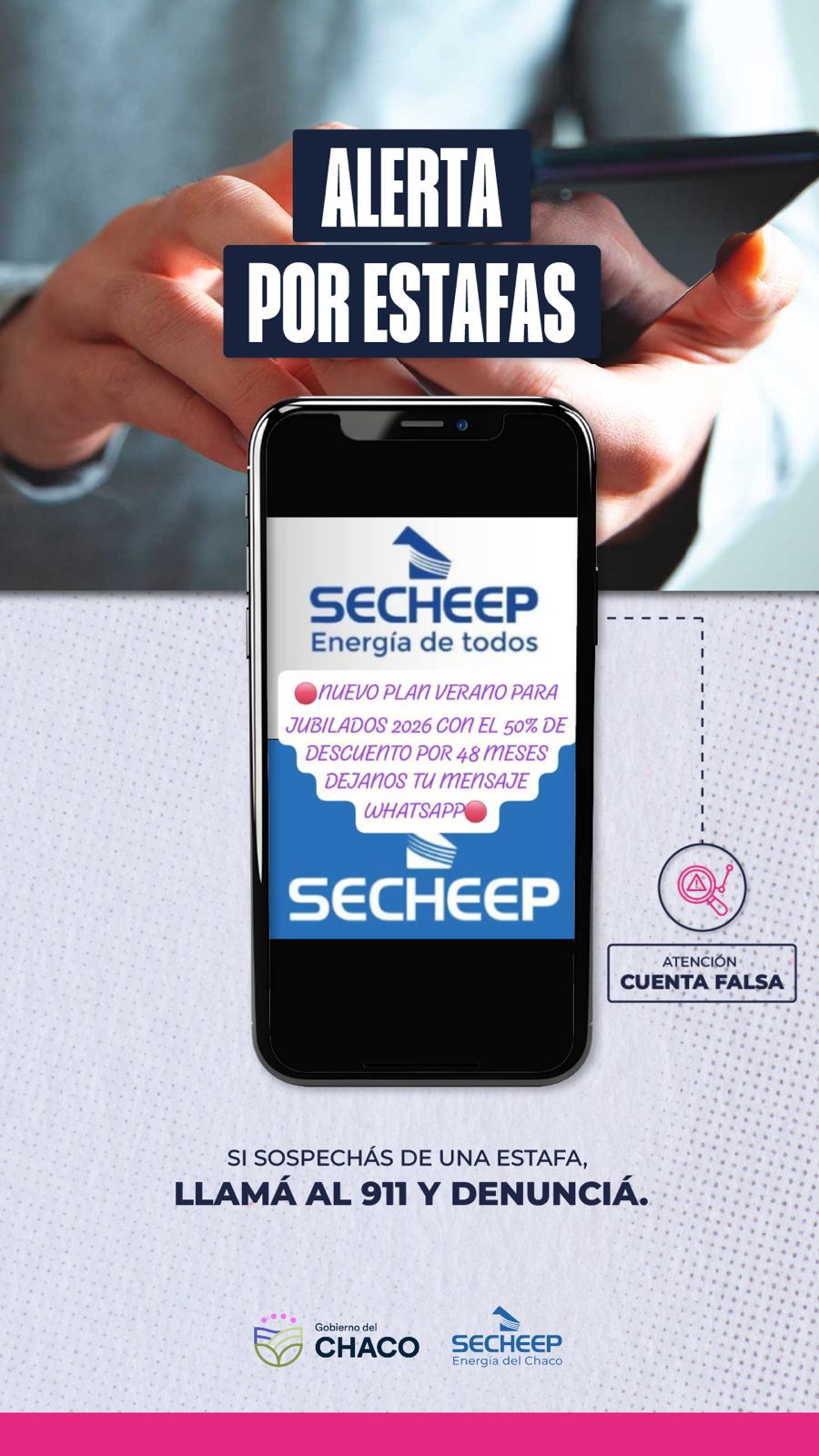 ESTAFAS: SECHEEP PIDE EXTREMAR PRECAUCIONES