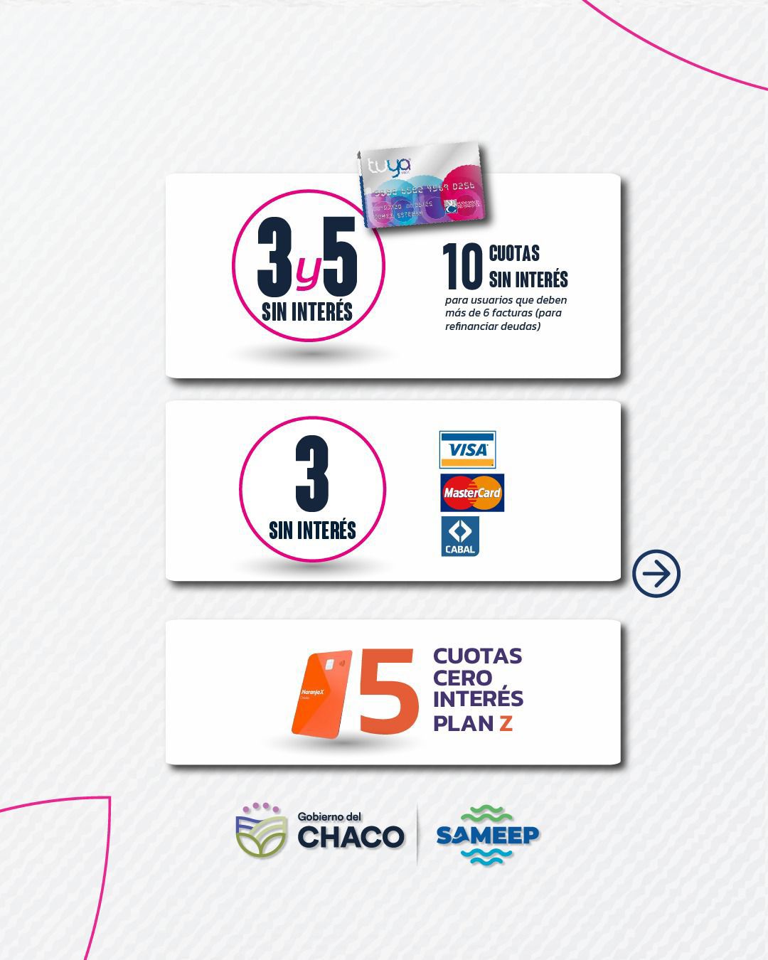 FEBRERO CON BENEFICIOS: SAMEEP OFRECE PLANES ACCESIBLES PARA REGULARIZAR DEUDAS