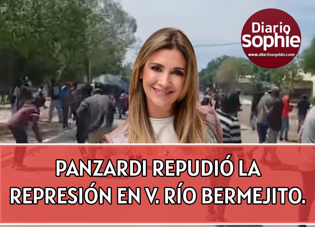 CLAUDIA PANZARDI REPUDIÓ LA REPRESIÓN EN VILLA RÍO BERMEJITO. .
