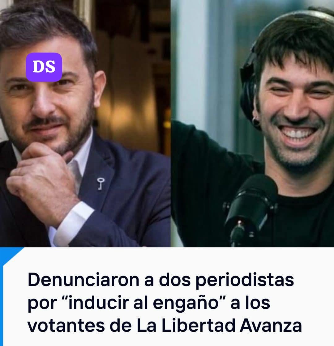 DENUNCIADOS: CUESTIONAN LAS DECLARACIONES DE DIEGO BRANCATELLI Y PEDRO ROSEMBLAT.