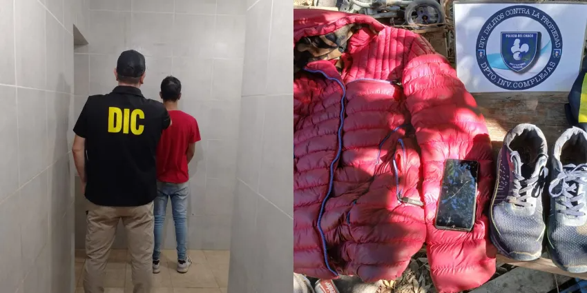 NUEVO DETENIDO POR LA VIOLENTA ENTRADERA SOBRE LA RUTA 11: SECUESTRARON ROPA Y UN CELULAR